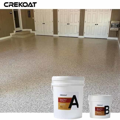 Desain serbaguna Lapisan Lantai Epoxy Flake Dengan Serpihan Logam