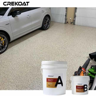 Tekstur permukaan Epoxy Flake Floor Coating warna dan desain yang luas