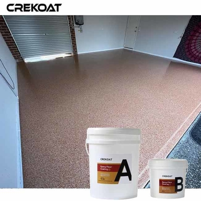 Penutup Lantai Epoxy Flake yang Tahan Ke kuning dan perubahan warna