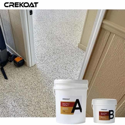 Tekstur permukaan Epoxy Flake Floor Coating warna dan desain yang luas