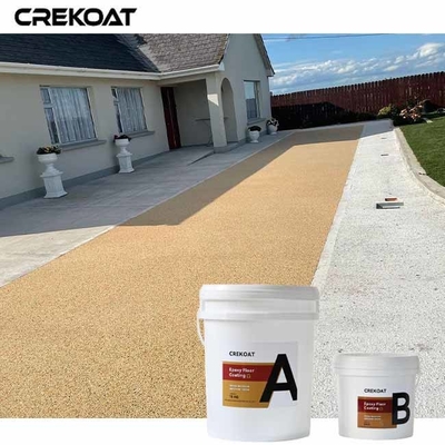Natural Pebbles Epoxy Stone Beton Resurfacing Untuk tampilan kontemporer