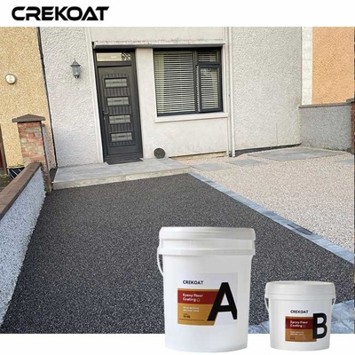 Sistem Lantai Dekoratif Epoxy Batu Batu Epoxy Anti-Slip Untuk Jalan Jalan