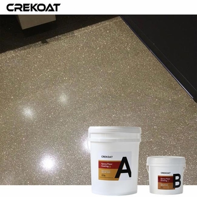 Lapisan lantai epoxy logam murni yang tidak beracun dari finishing gloss atau matte