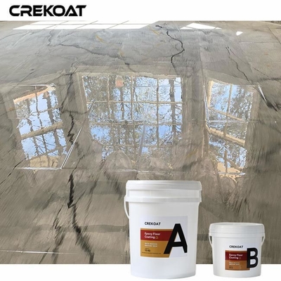 Lapisan lantai epoxy logam murni yang tidak beracun dari finishing gloss atau matte