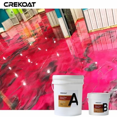 Ketahanan Abrasi Lapisan Lantai Epoxy Metallik Merah Untuk Aplikasi Industri Lalu lintas kaki berat
