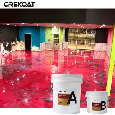 Ketahanan Abrasi Lapisan Lantai Epoxy Metallik Merah Untuk Aplikasi Industri Lalu lintas kaki berat