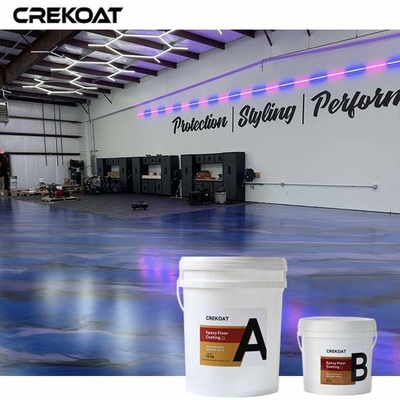 Efek 3D Menakjubkan Lapisan Lantai Epoxy Logam Untuk Lantai Beton yang Ada