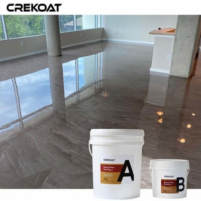 Lapisan lantai epoxy logam reflektif High Gloss atau Matte finish