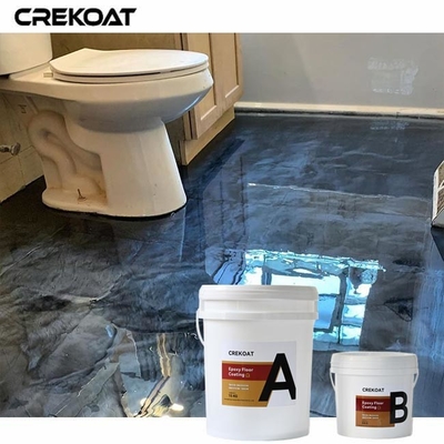 Efek 3D Menakjubkan Lapisan Lantai Epoxy Logam Untuk Lantai Beton yang Ada