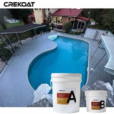 Transparansi Lapisan Lantai Polyurethane Polyaspartic Resistensi Ke kuning
