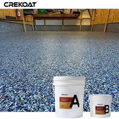 Sifat Anti Korosi Lantai Epoxy Blue Flake Untuk Industri