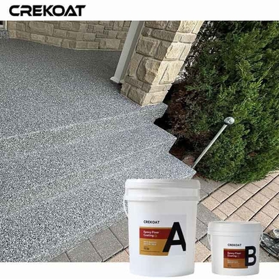 UV Resistance Epoxy Chip Floor Coating Warna dan Desain yang dapat disesuaikan