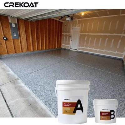 Flak dekoratif epoxy yang dapat disesuaikan Lapisan lantai dengan aditif anti slip untuk peningkatan keamanan