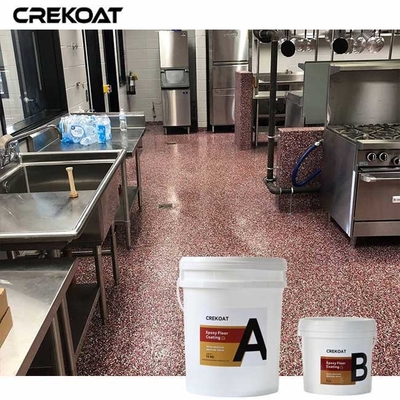 Cat tahan panas Chip Epoxy Floor Anti-Graffiti Coatings untuk pembersihan yang mudah