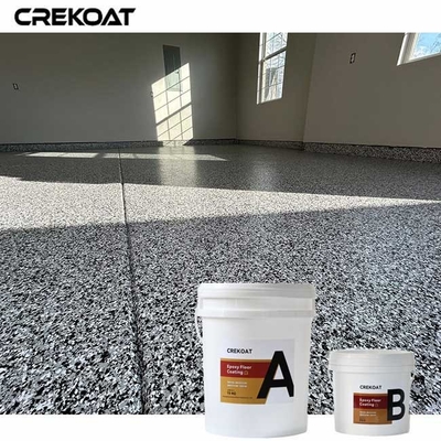 Lapisan Lantai Epoxy Flake Self-Leveling Low Odor Selama Aplikasi