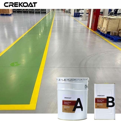Lapisan lantai epoxy yang tahan UV di atas beton tahan kekuningan dan degradasi dari sinar matahari