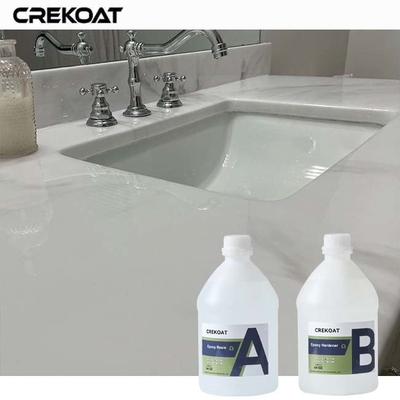 Glossy Finish Table Top Epoxy Resin Daya tahan terhadap goresan, noda dan panas