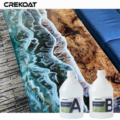Meja tanpa gelembung Epoxy Resin Perawatan mudah dengan sabun dan air