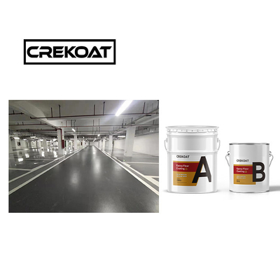 Visibilitas Cat lantai epoxy abu-abu Tuang lapisan atas Lapisan beton Kekuatan