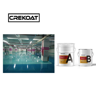Pengeringan cepat tahan kimia Lapisan lantai epoxy industri Gloss Finish 1mm