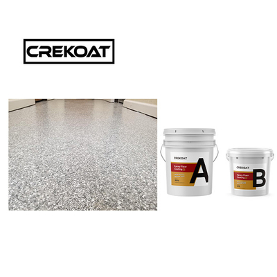 21 Menurut Berat Lapisan Lantai Resin Epoxy Tidak Mengelupas Lapisan Multi Flake Epoxy