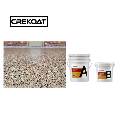 Roller Polyaspartic Floor Coating Ketahanan Pakai 100% Solids Lapisan Epoxy 3mm