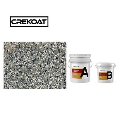 Kekerasan Lapisan Lantai Epoxy Eksterior Adhesi Polyaspartic Lapisan UV Stabil