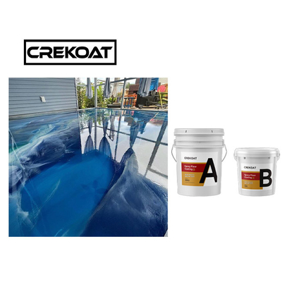 Self Degassing Metallic Epoxy Floor Coating Resin Epoksi Ikatan Yang Kuat Dan Pengeras