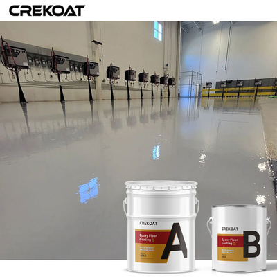 Self Leveling Cat Lantai Epoxy Putih Gloss Tinggi Permukaan Halus Dan Mulus