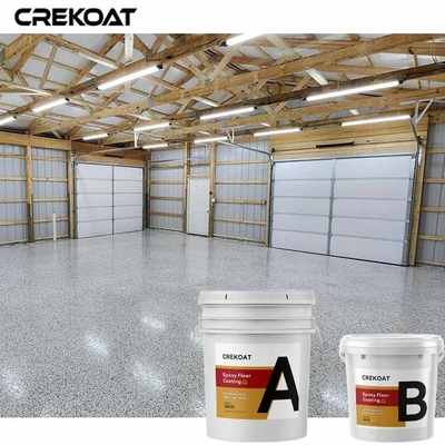 Pelapis Lantai Resin Epoksi Transparan Berbasis Air Menyiarkan Sistem Serpihan Dekoratif