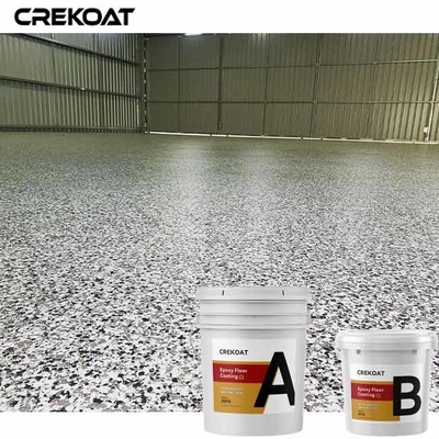 Pelapis Lantai Epoxy Resin Serpihan Aman Dengan Warna Dan Tekstur Kustom