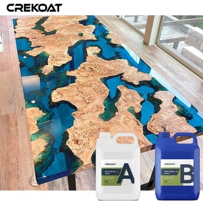 Slow Curing Deep Tuang Epoxy Resin 2 Bagian 55mm Tahan Bahan Kimia Tebal