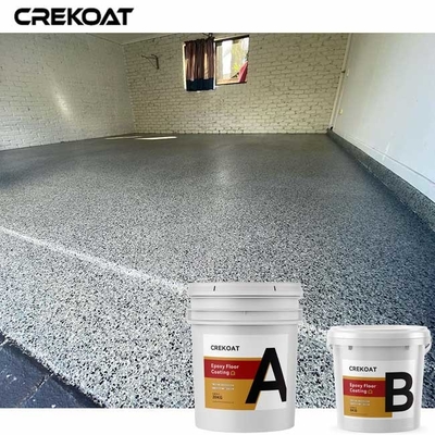 Blend Chips Epoxy Flake Floor Coating Untuk Lantai Beton Garasi