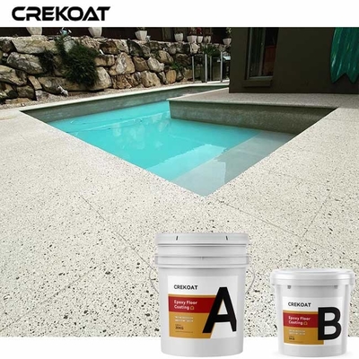Pelapis Lantai Serpihan Epoxy Industri Gloss Tinggi Tahan Air