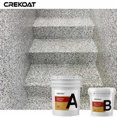 Kemantapan Uap Kimia Lapisan Lantai Epoxy Flake Tahan Paparan Udara