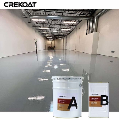 Lapisan lantai epoxy industri transparan dengan serpihan vinil dekoratif