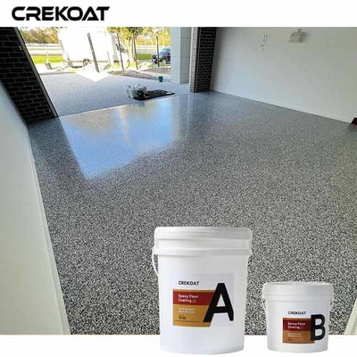 Pelapis Garasi Polyaspartik Transparan Warna Berkilau Perekat Untuk Beton