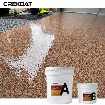 Low VOC Epoxy Flake Floor Coating Menawarkan Campuran Unik dari Flakes Berwarna