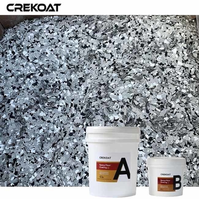 Lapisan Lantai Epoxy Flake yang Tahan Pergeseran Tinggi Dalam Warna Dan Pola