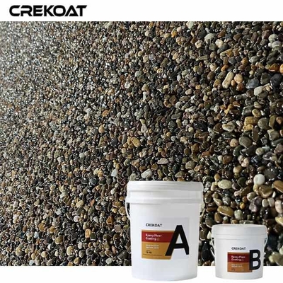 Epoxy resin berkilau tinggi dicuci batu kerikil Epoxy anti slip untuk keselamatan
