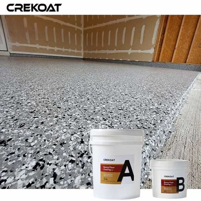 Panas Tahan Epoxy Floor Flake Lapisan Genggam Perubahan Suhu Tiba-tiba Baik