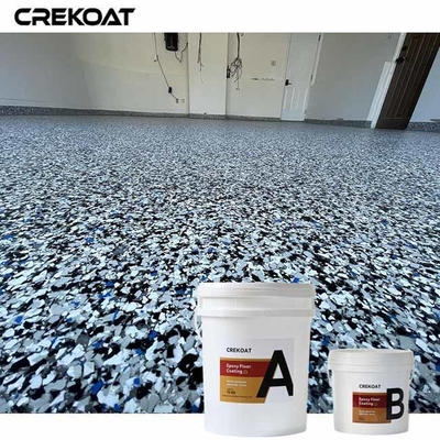 Lantai epoksi berlapis hitam mengusir noda dari minyak, lemak dan zat lainnya