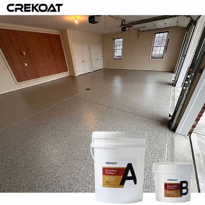 Flak dekoratif epoxy yang dapat disesuaikan Lapisan lantai dengan aditif anti slip untuk peningkatan keamanan