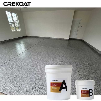 3D Flake Floor Coating Epoxy Embedded Metallic Flakes untuk efek berkilau