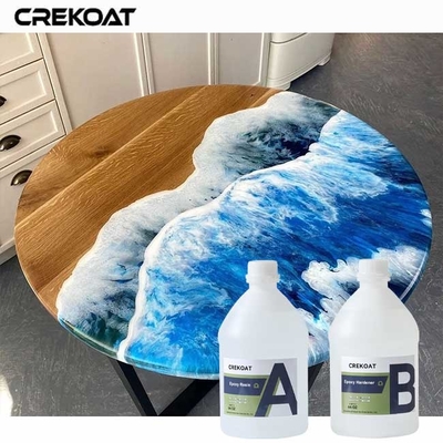 1/1 Rasio Resin Epoxy Jelas Ideal Untuk Membuat Meja Sungai Resin Custom